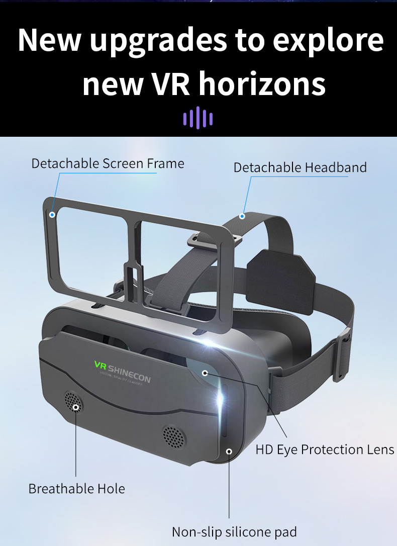 SHINECON خوذة ثلاثية الأبعاد V - مراجعة Vr Headset Pc وسعره