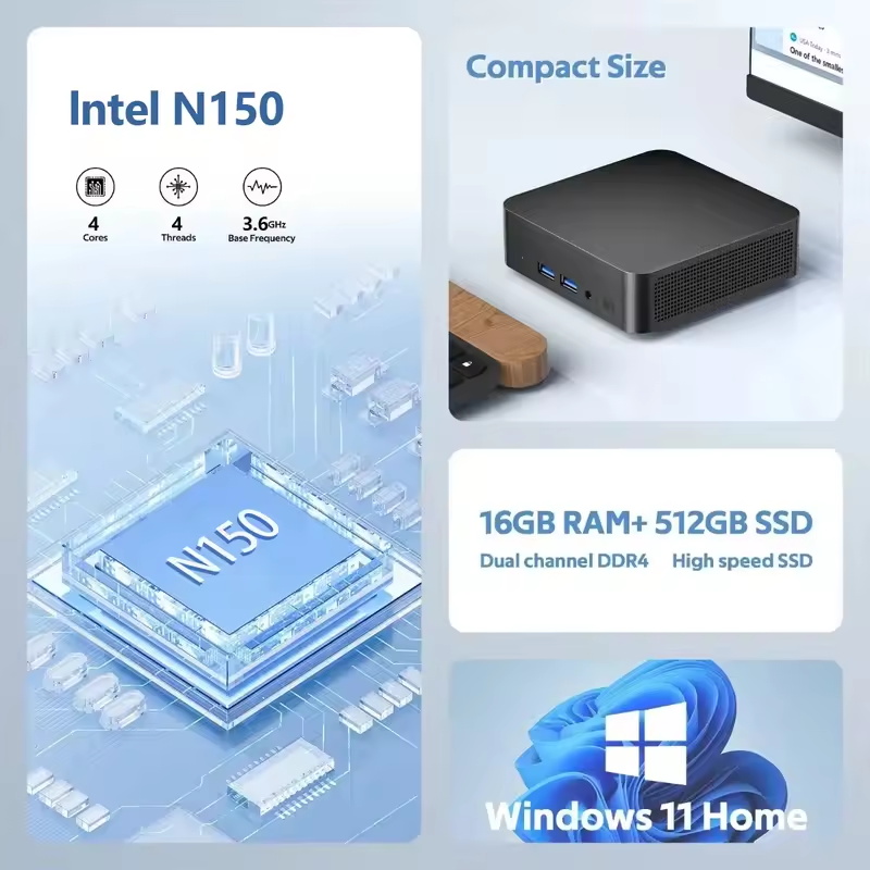 2026 إنتل N150 ميني كمبيوتر مح - مراجعة Pc Gaming Intel وسعره